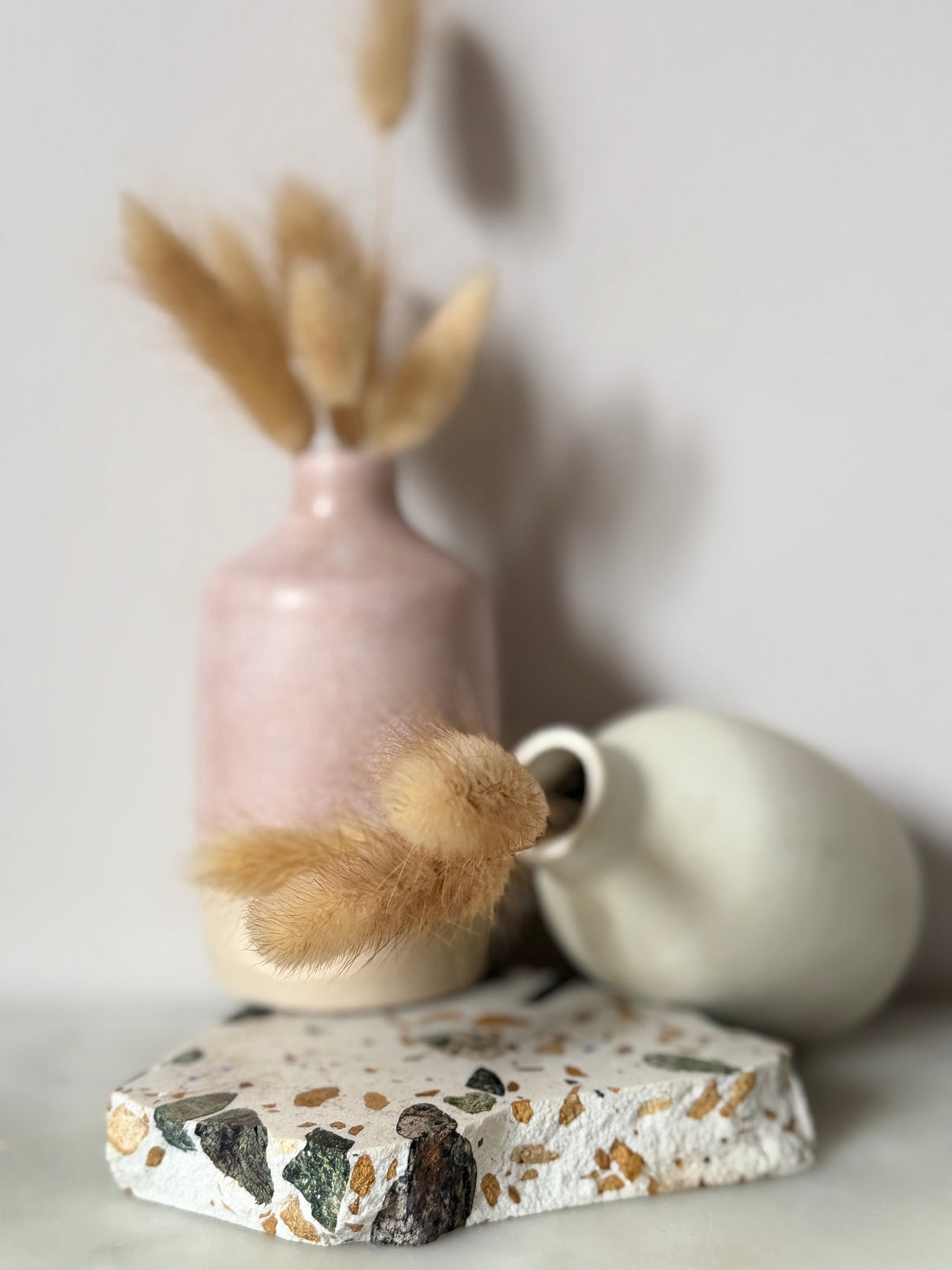 Mini Handmade Vase + Dried Flowers